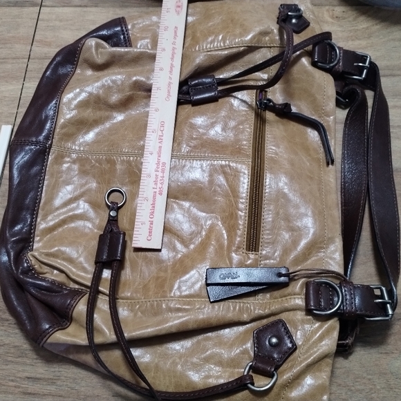 Tano distressed leather purse made in Italy - Picture 2 of 3